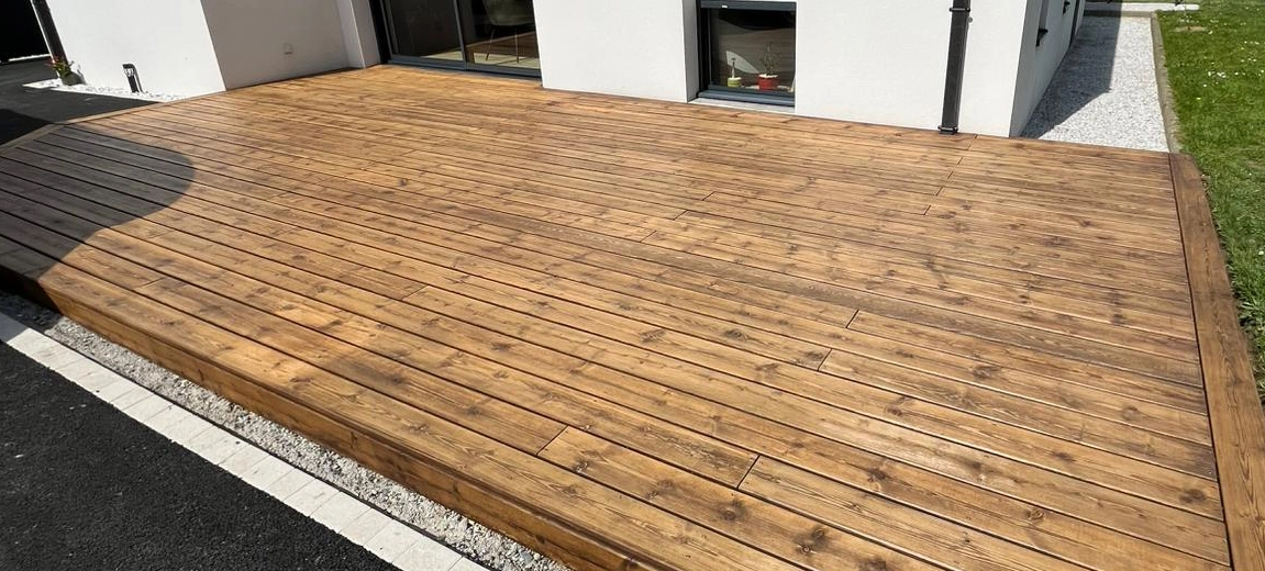 Entretien bois terrasse Sarzeau Après